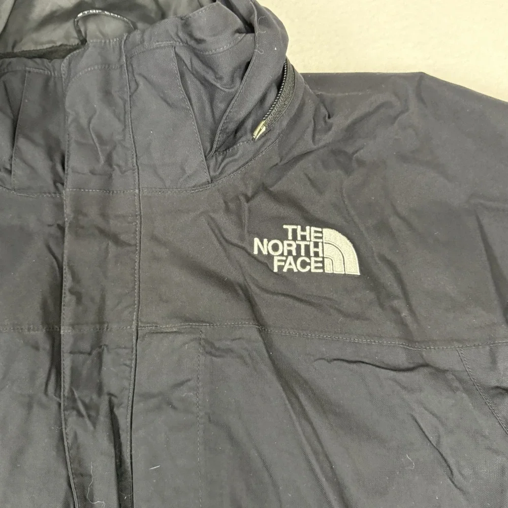 The North Face HyVent Ski Jacket Men's Large Black‎ Hooded Shell Parka 2008